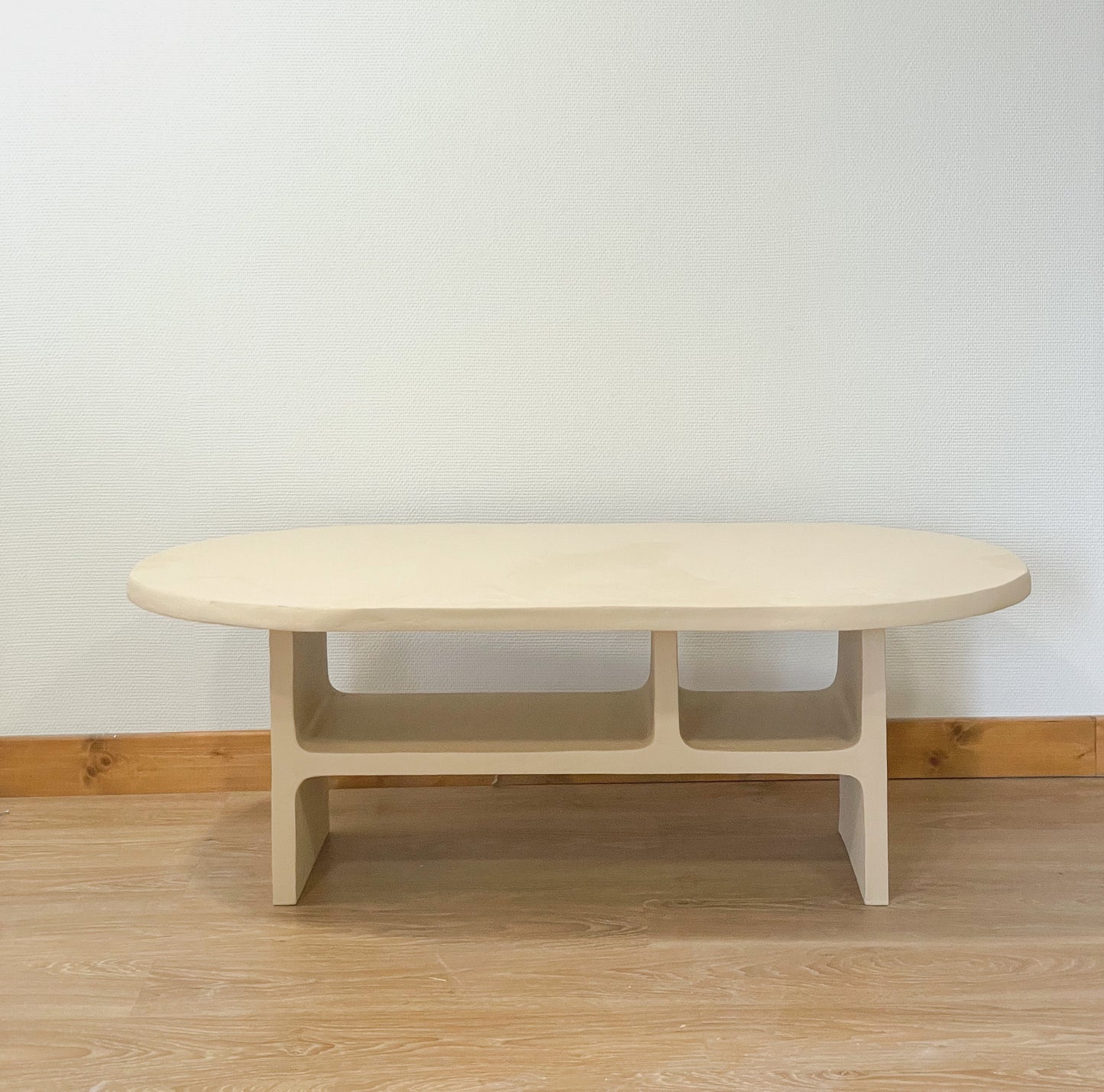 Table basse en béton Nali - Ovale - Longueur 100 ou 120 cm