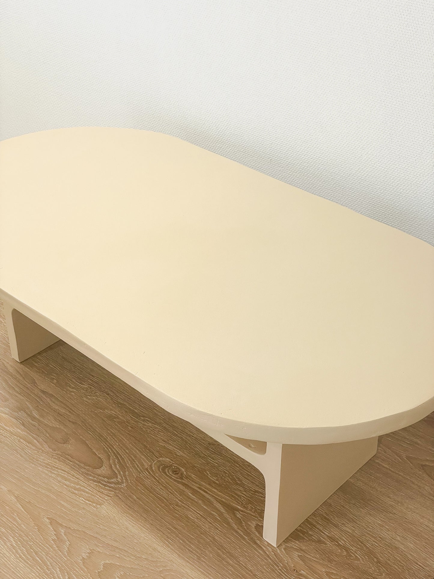 Table basse en béton Nali - Ovale - Longueur 100 ou 120 cm