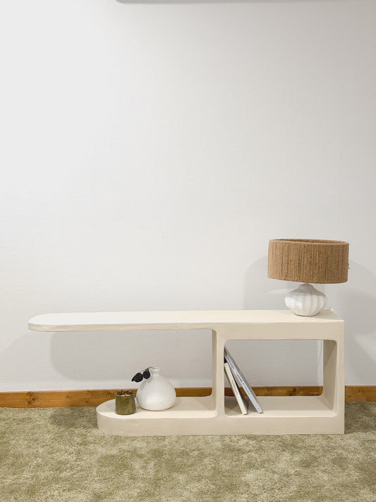 Meuble TV en béton - Longueur 150 cm - Beige - Solara n°1